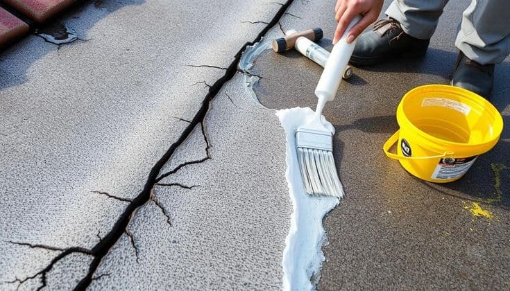 Repairing a roof leak with a torch‑on waterproofing membrane