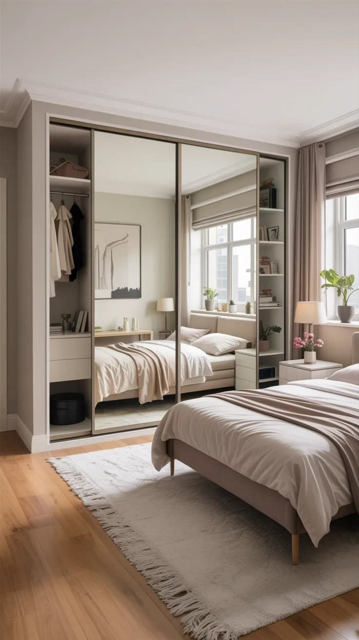 Realigning a sliding wardrobe door on its track